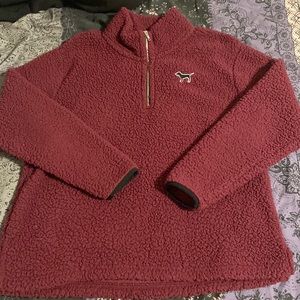 VS PINK Sherpa Quarter Zip